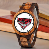 ESSENDON WOODEN WATCH