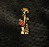 5 Military Soldier Cross Bren Gun PINS (SAVE 20% AND FREE SHIPPING)